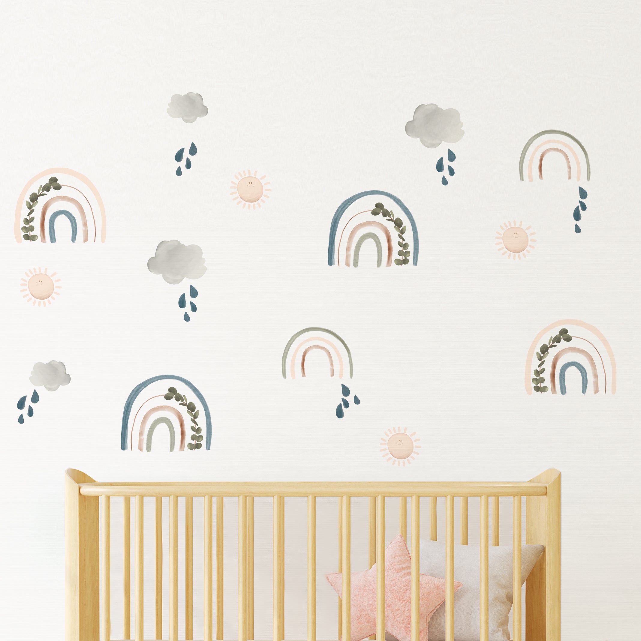 Sierra Rainbow Wall Decals - Watercolor Art | Shenasi Concept – Peppy Lu